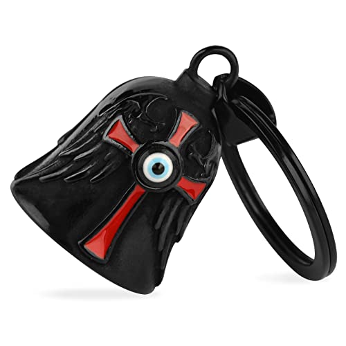MidSmile Kreuz Motorrad Glöckchen: Guardian Angel Wings Biker Bell | Motorrad Schlüsselanhänger Guardian Bell, Evil Eye Motorrad Zubehör Gremlin Bell Geschenke Für Männer und Frauen MidSmile Kreuz Motorrad Glöckchen: Guardian Angel Wings Biker Bell | Motorrad Schlüsselanhänger Guardian Bell, Evil Eye Motorrad Zubehör Gremlin Bell Geschenke Für Männer und Frauen von MidSmile