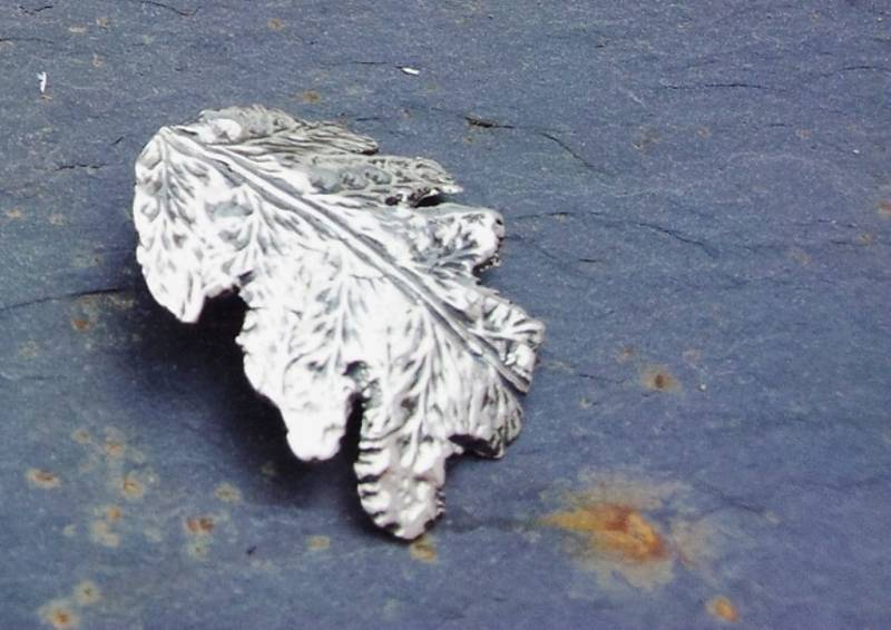 Rhedyn Feinsilber Anhänger Handgemachter Farn von MidasTouchJewels