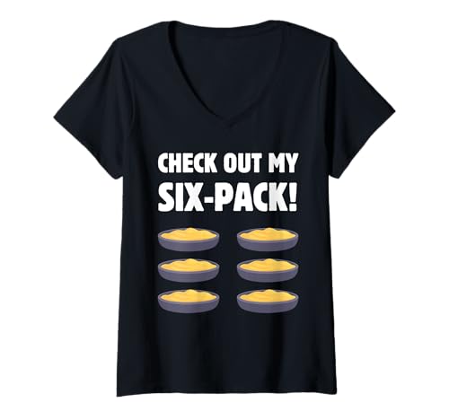 Damen Lustiger Hummus T-Shirt mit V-Ausschnitt Damen Lustiger Hummus T-Shirt mit V-Ausschnitt von Middle Eastern Cuisine And Greek Food Apparel