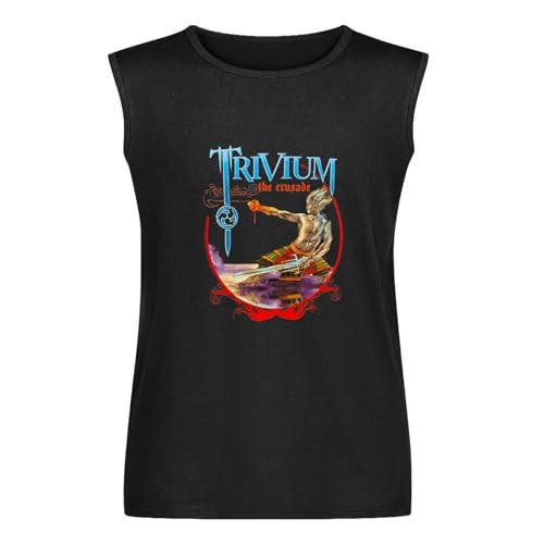 Trivium Crusade Summer Tour Sleeveless T-Shirt Mens Balck Vest Tank Top Tees Unisex Shirts M von MidiLiQa