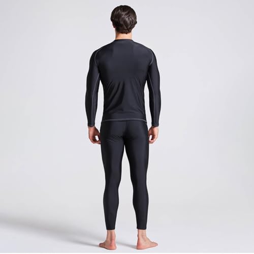 Midiskye Herren Schwimmanzug Lang UV-Anzug Schutzkleidung Sunsuit Badeanzug Schnorchelanzug Badehosen Männer Stretch Schnelltrocknend Bademode für Schnorcheln, Surfen, Kanufahren, Taucheranzug von Midiskye