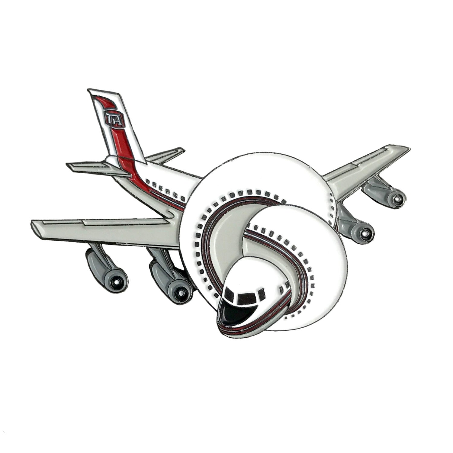 Flugzeug - Emaille Pin Flugzeug - Emaille Pin von MidnightDogs