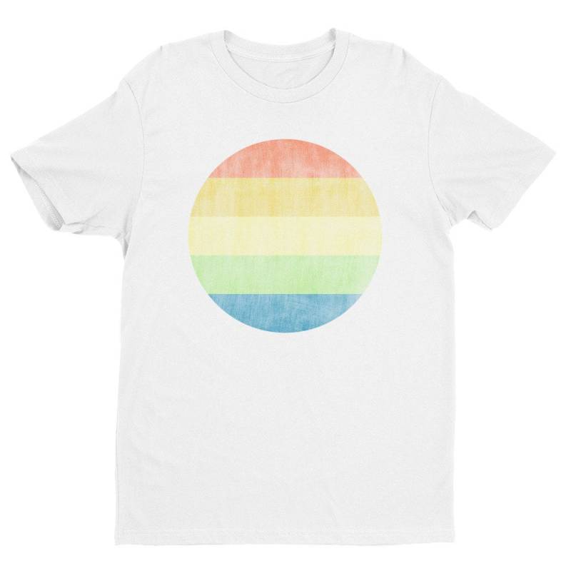 Kurzärmeliges T-Shirt, Buntes Grafik Regenbogen Bequemes Geschenkidee Für Frauen, Ihn, Shirt von MidnightLimeDesign