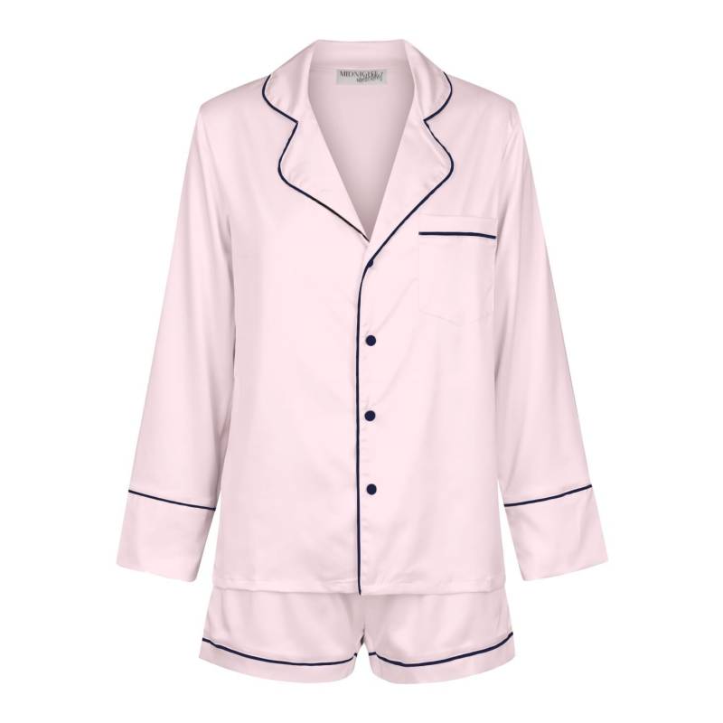 Brautjungfer Pyjamas/Pjs Geschenk Braut Pjs Party Pj Satin Kurze Set Rosa Luxus von MidnightMischiefAU