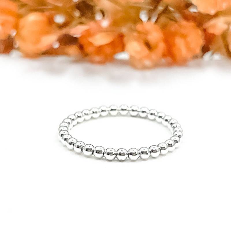 Stapelbares Perlenband, 925 Sterlingsilberring, Stapelbare Ringe, Zierliche Einfache Geschenke Für Sie, Kugel Boho Ring Stapelbares Perlenband, 925 Sterlingsilberring, Stapelbare Ringe, Zierliche Einfache Geschenke Für Sie, Kugel Boho Ring von MidnightMoonSilver