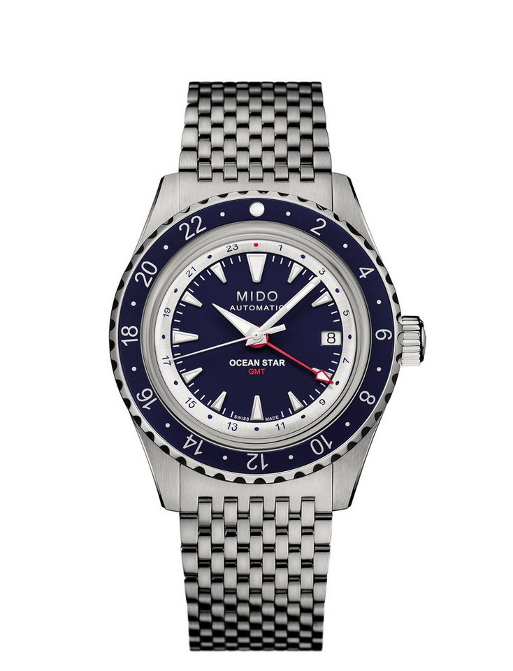 Mido Automatikuhr Mido Herren Uhr M026829184100 Ocean Star GMT Special Edition, (1-tlg) von Mido