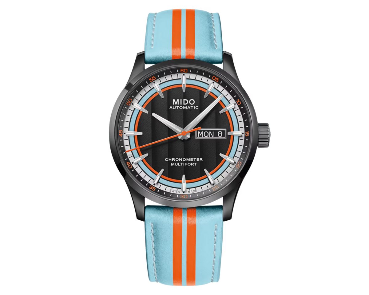 Mido Schweizer Uhr Herrenuhr Automatik MIDO Multifort Chronometer 1 Racer, Chronometer, Wechselarmband von Mido