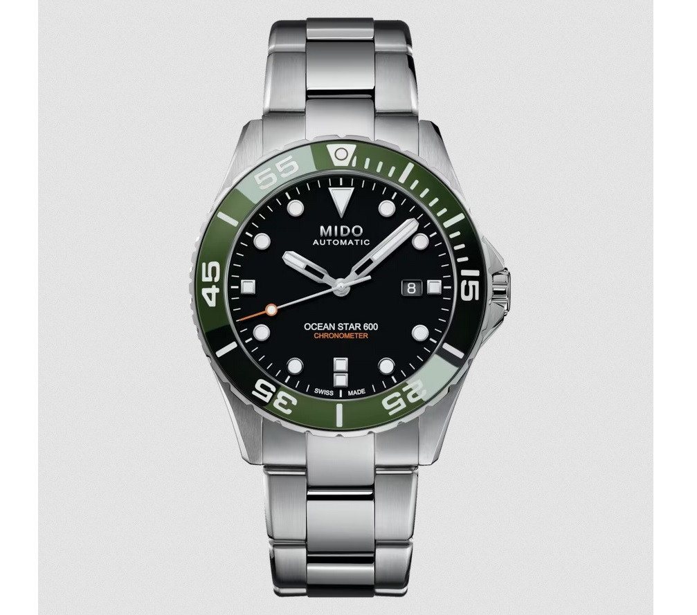 Mido Schweizer Uhr Herrenuhr Automatik Ocean Star 600 Chronometer COSC mit Zusatzarmband von Mido