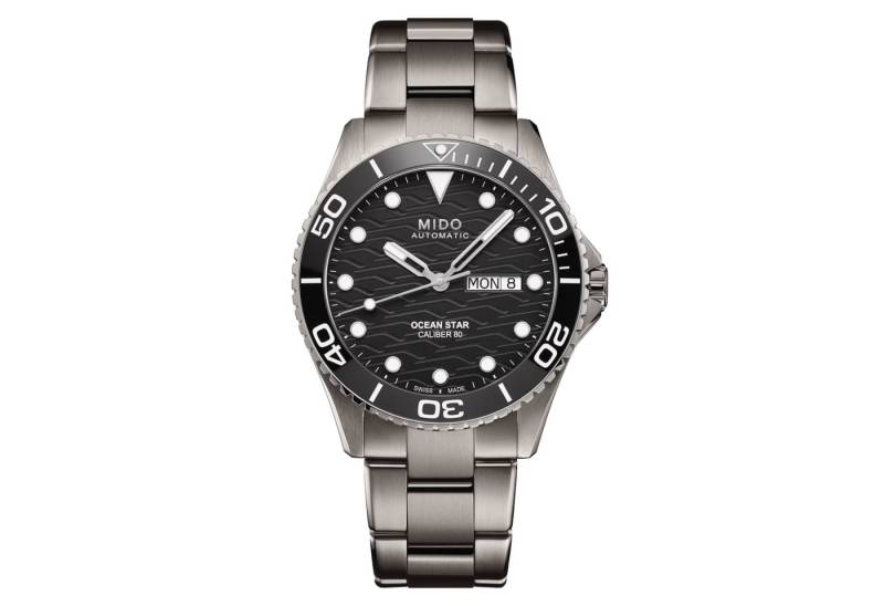 Mido Schweizer Uhr Herrenuhr MIDO Automatik Ocean Star Titan Keramik von Mido