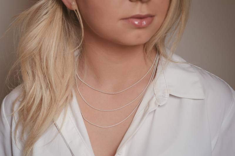 18 "sterling Silber Halskette, Layering Kette, Minimal Schmuck, Zarte Minimalist Jubiläum Geschenk." 18 "sterling Silber Halskette, Layering Kette, Minimal Schmuck, Zarte Minimalist Jubiläum Geschenk." von MidwayMercantileCo