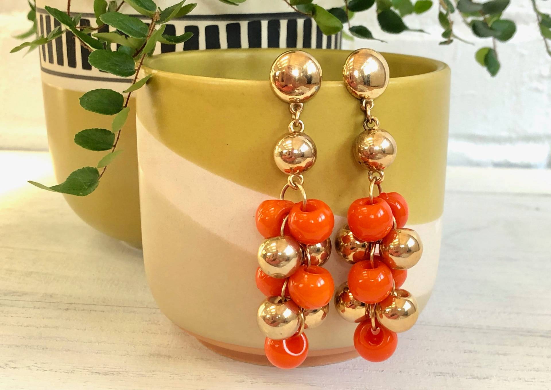 Dangly Ohrringe Vintage Schmuck Ohrstecker von MidwestVintageShop