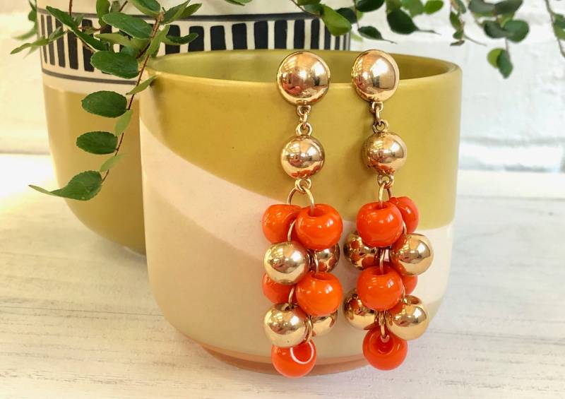 Dangly Ohrringe Vintage Schmuck Ohrstecker von MidwestVintageShop