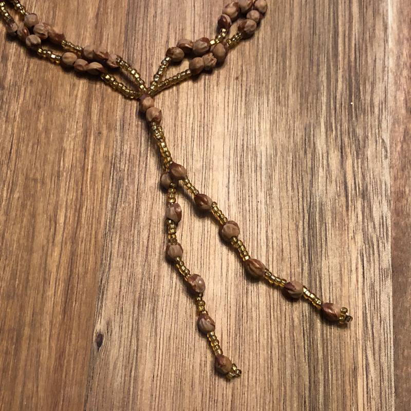 Perlen Quaste Halskette Braun Gold Vintage Schmuck Statement Stück Perlen Quaste Halskette Braun Gold Vintage Schmuck Statement Stück von MidwestVintageShop