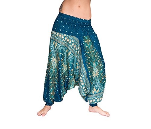 Mienloco Aladinhose Pumphose Yoga Damen Herren Sommer (Standard, A2) von Mienloco