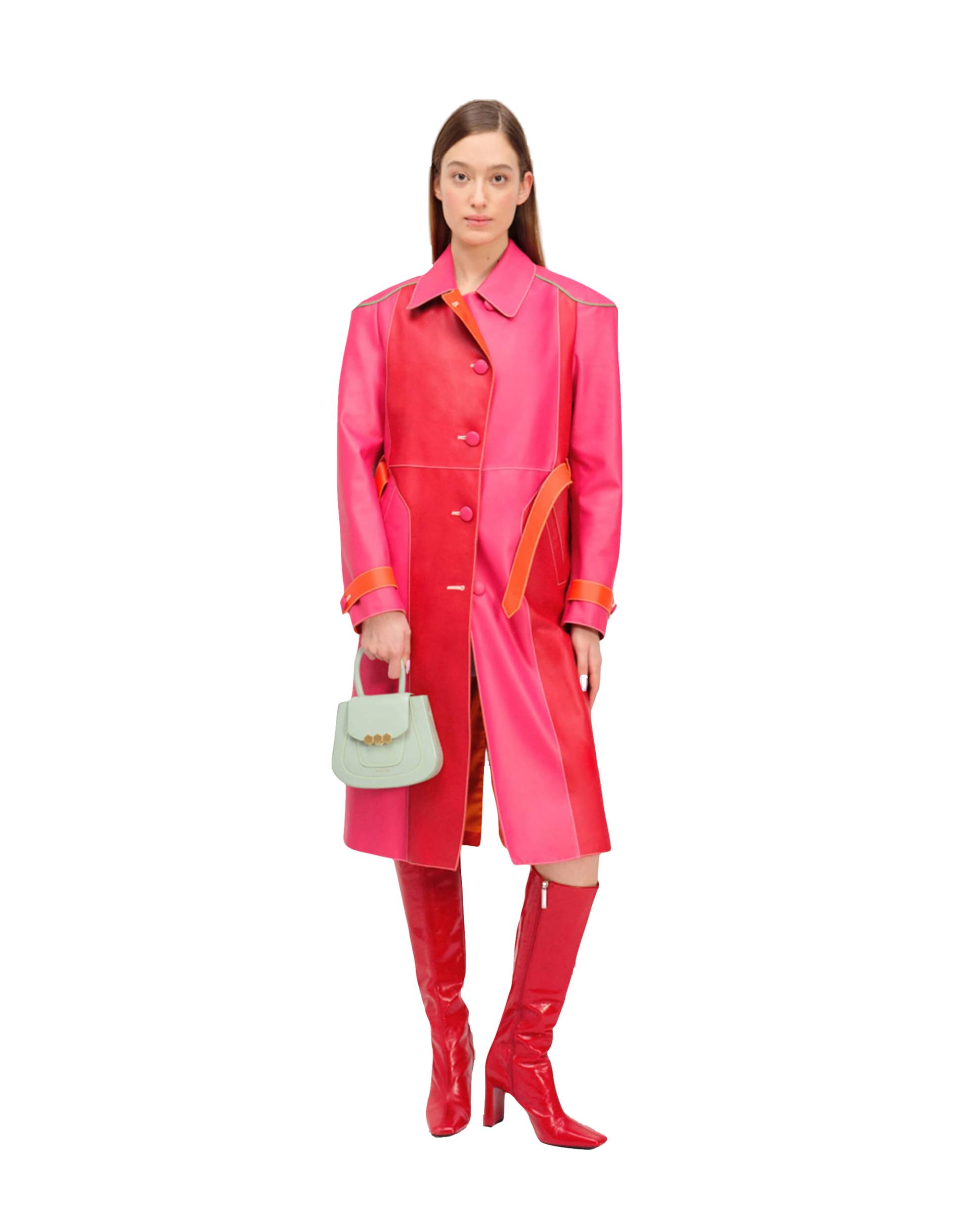 Wallis Trench Coat Red / Fuchsia von Mietis