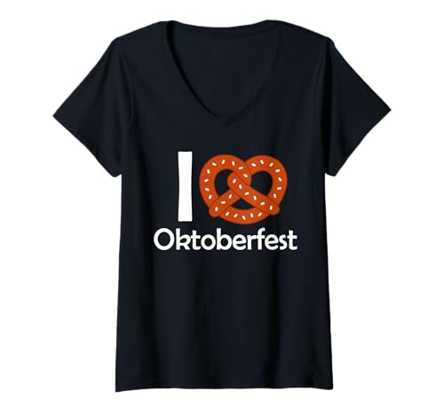 Damen Ich Liebe das Oktoberfest T-Shirt mit V-Ausschnitt Damen Ich Liebe das Oktoberfest T-Shirt mit V-Ausschnitt von Miftees Oktoberfest Tees