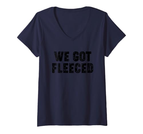 Damen WE GOT Fleeced T-Shirt mit V-Ausschnitt von Miftees