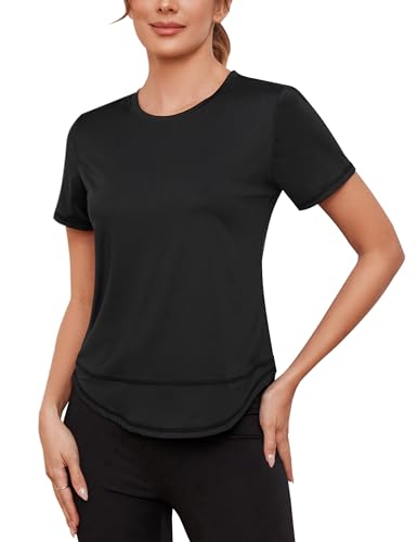Migcaput Damen T-Shirt Kurzarm Sport Laufshirts Sportshirt Fitness Leichtes Yoga Activewear Atmungsaktiv Schnelltrocknendes Gym Shortsleeve Rundhalsausschnitt Oberteile Migcaput Damen T-Shirt Kurzarm Sport Laufshirts Sportshirt Fitness Leichtes Yoga Activewear Atmungsaktiv Schnelltrocknendes Gym Shortsleeve Rundhalsausschnitt Oberteile von Migcaput