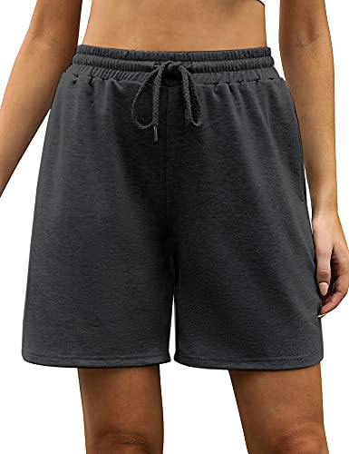 Migcaput Jogginghose Damen Kurze Sporthose Laufhose Freizeithose Kurz Hosen Sport Shorts Sommer Leicht Sommerhose Joggpants Trainingshose Schwarz-B S von Migcaput