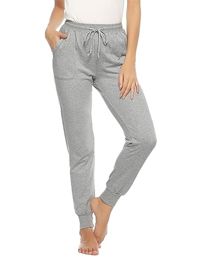 Migcaput Schlafanzughose Damen Hosen Baumwolle Lange Jogginghose Pyjamahose Trainingshose Lang Sporthose Frauen Schlafhose von Migcaput