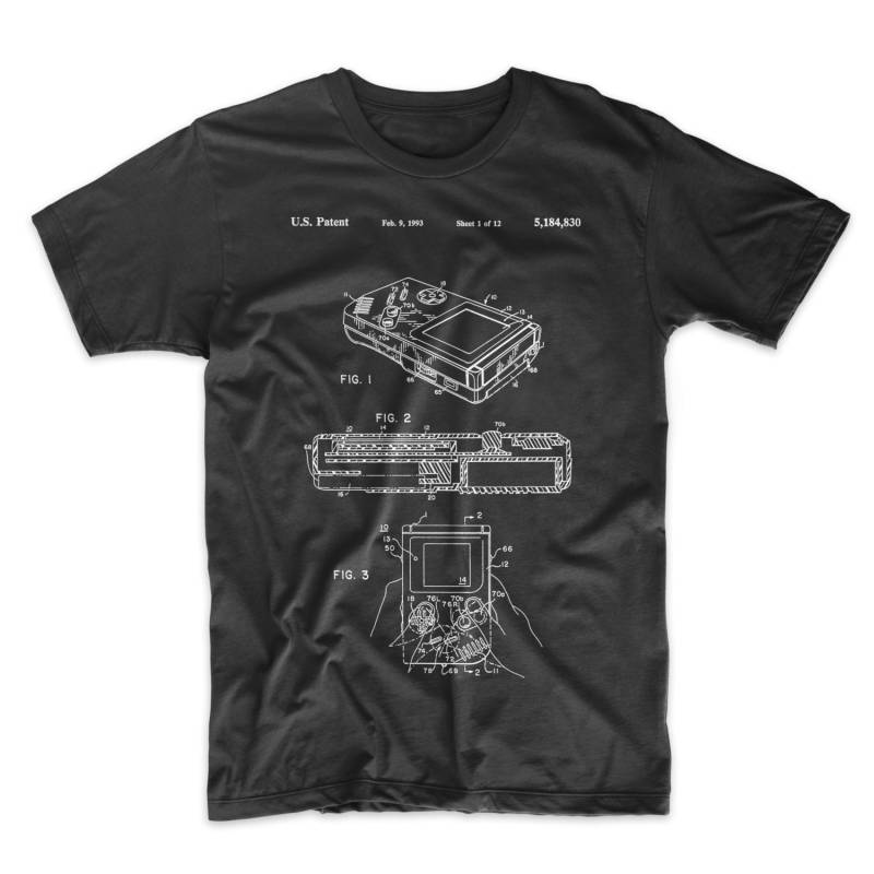 Atari Game Boy Patent T-Shirt. Video-Spiel-T-Shirt. Gamer Shirt, Geschenk Für Ihn. Sie. Unisex. Größen S-3 X. Schwarz, Rot, Weiß Oder Grau von MightyCircus