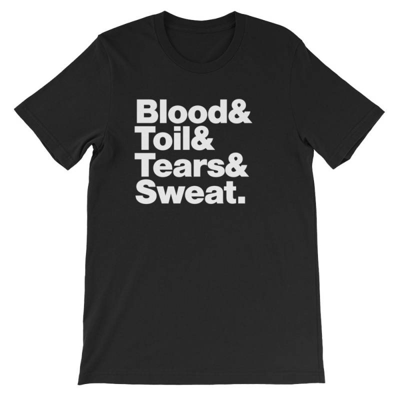 Churchill Tshirt Zitat Inspirierende T Shirt. Auf Schwarz, Gelb, Weiß, Grau Oder Rot Weicher Baumwolle Hemd Weichen Premium T-Shirt von MightyCircus