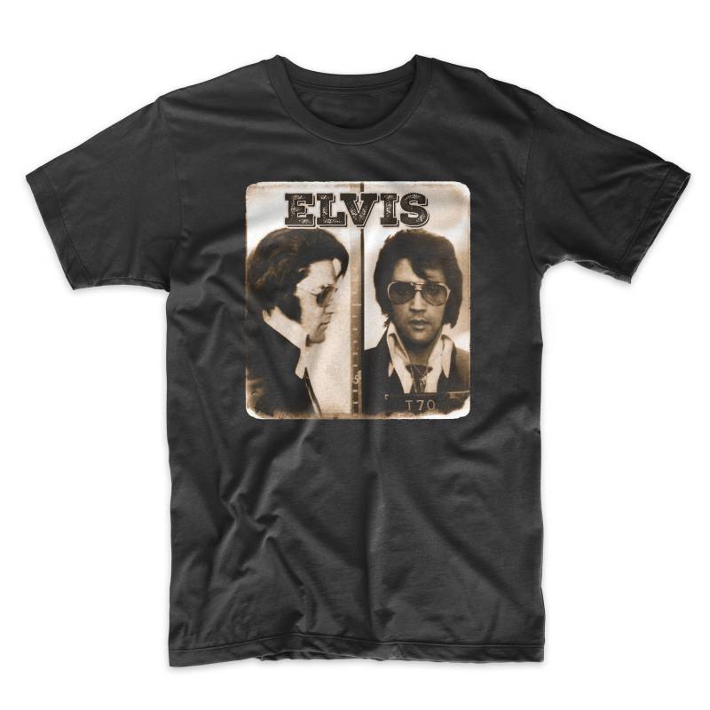 Elvis T-Shirt Auf Schwarzem Oder Weißem, Weichem, Hochwertigem Baumwoll-T-Shirt. Musiklegende Presley Shirt, Bequem von MightyCircus