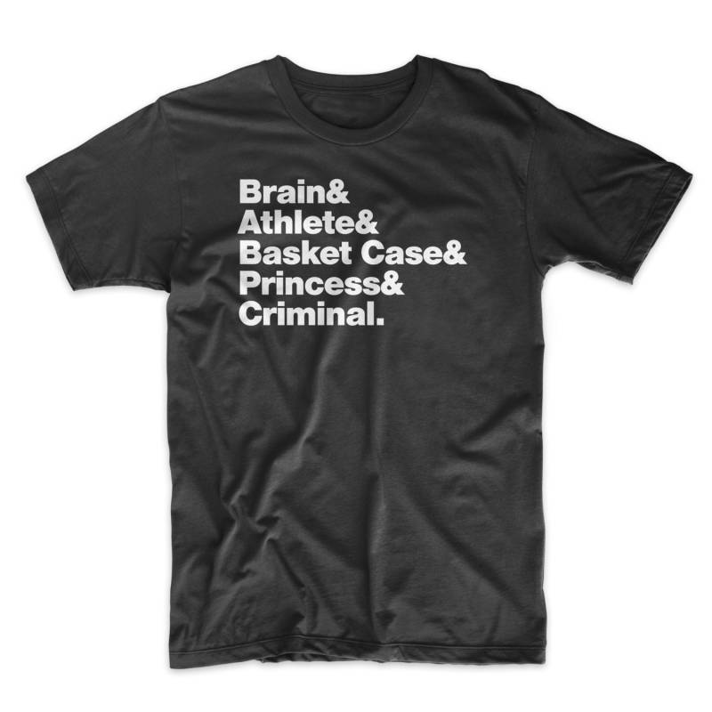 Frühstücksclub T-Shirt. Auf Schwarzem, Weißem, Grauem Oder Rotem Shirt Aus Weicher Baumwolle. 80Er Film von MightyCircus