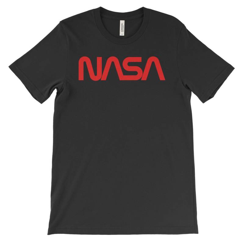 Nasa T-Shirt Weicher Baumwolle T-Shirt. Nasa-Logo-Shirt. Astronaut. & Space Administration. Raumfahrt. Schwarz Weiß Grau von MightyCircus