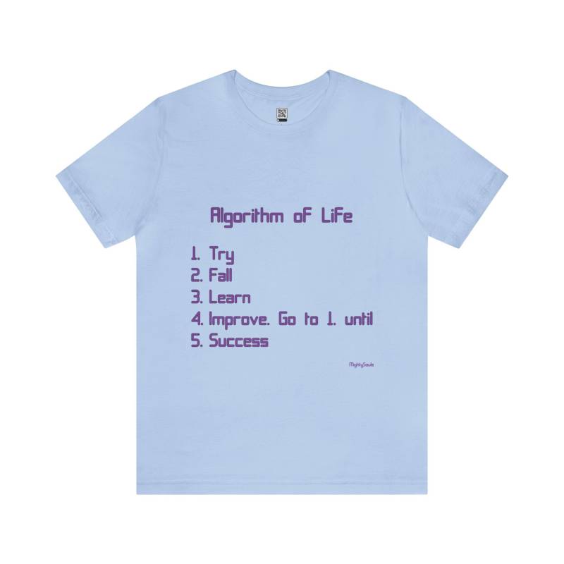 Algorithmus Des Lebens - T-Shirt Unisex Lila Schrift 5 Farben 6 Größen Energetisierende Kleidung Motivation Algorithmus Des Lebens - T-Shirt Unisex Lila Schrift 5 Farben 6 Größen Energetisierende Kleidung Motivation von MightySoulsStore