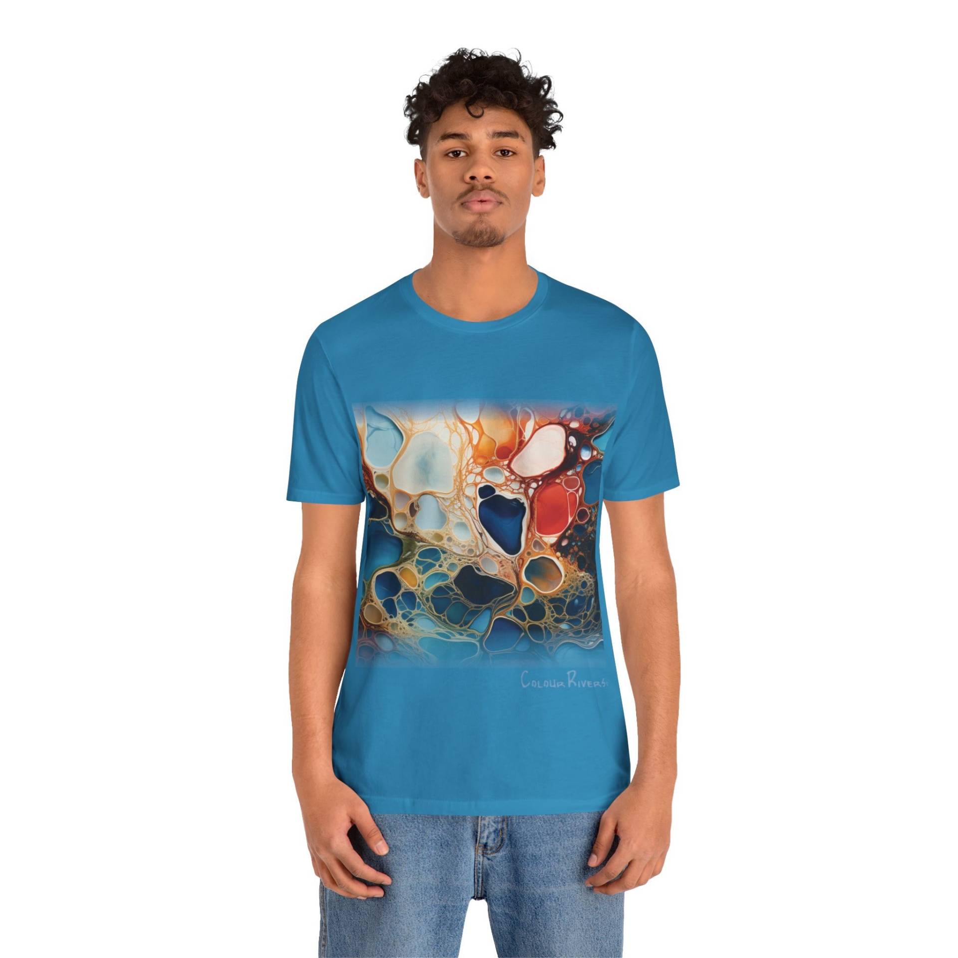 Color Rivers - Blessful Waters T-Shirt Unisex in 5 Farben 6 Größen Reflect Positivity Durch Energetisierende Kleidung von MightySoulsStore