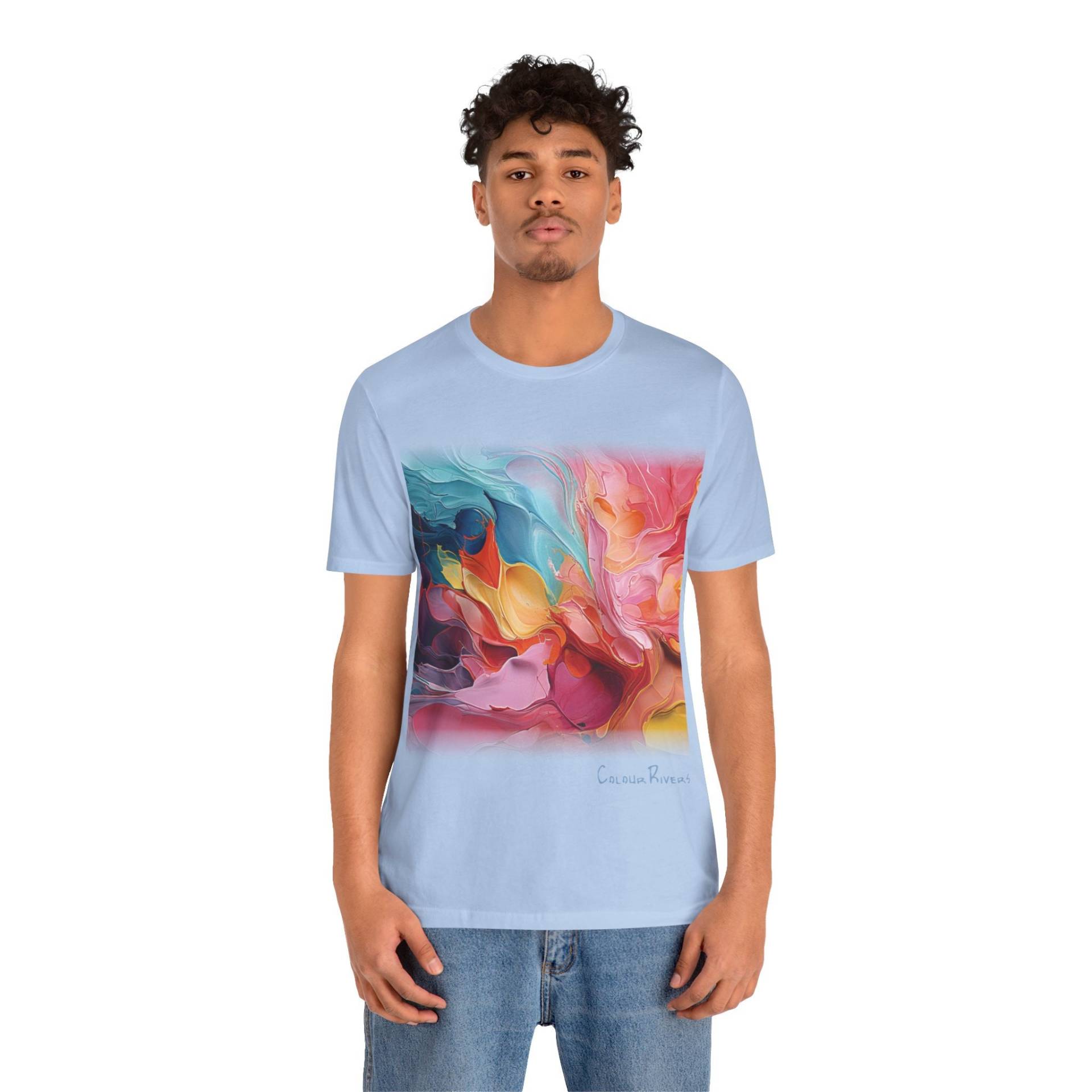 Farbe Flüsse - Verzauberte Bäche T-Shirt Unisex in 5 Farben 6 Größen Reflect Positivity Durch Energetisierende Kleidung von MightySoulsStore