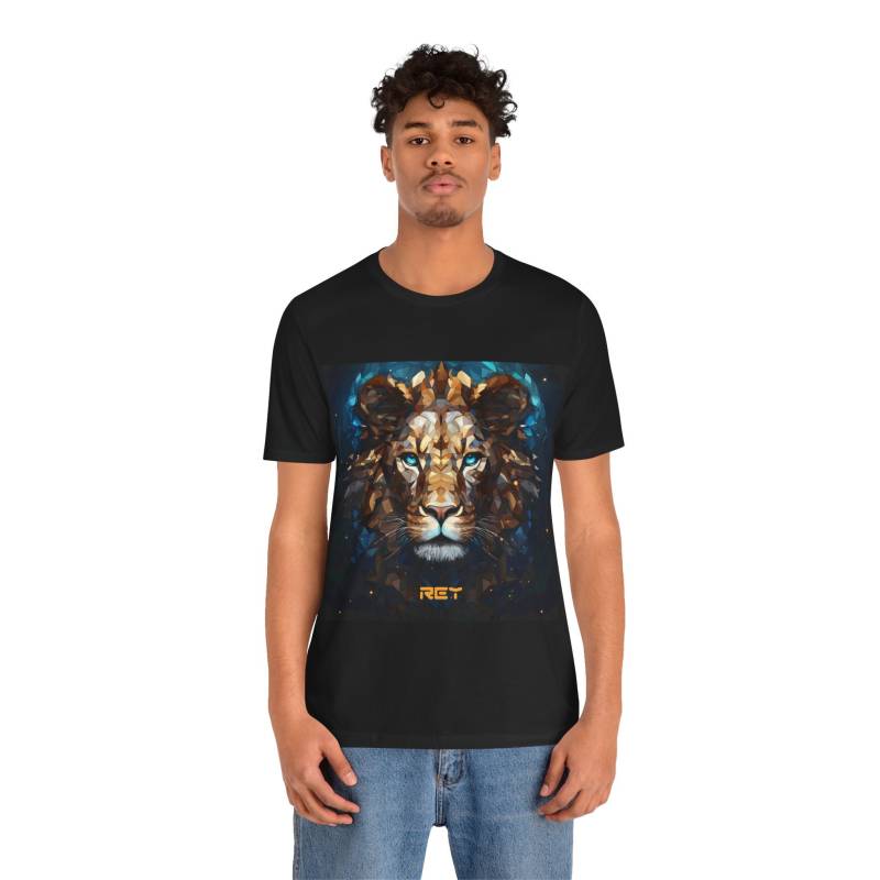 Löwe T-Shirt Rey By Mightysouls - Unisex Leon 3 Reflect Positivitydurch Energetisierende Kleidung von MightySoulsStore