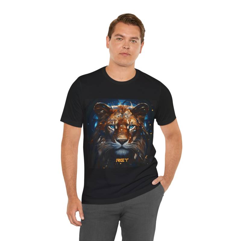 Löwe T-Shirt Rey By Mightysouls - Unisex Leon 5 Reflect Positivitydurch Energetisierende Kleidung von MightySoulsStore