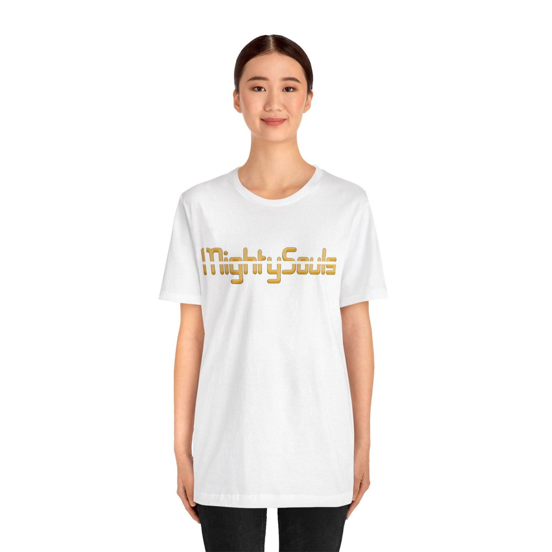 Mightysouls T-Shirt - Unisex Goldene Farbe in 5 Farben 6 Größen Reflect Positivity Durch Energetisierende Kleidung von MightySoulsStore
