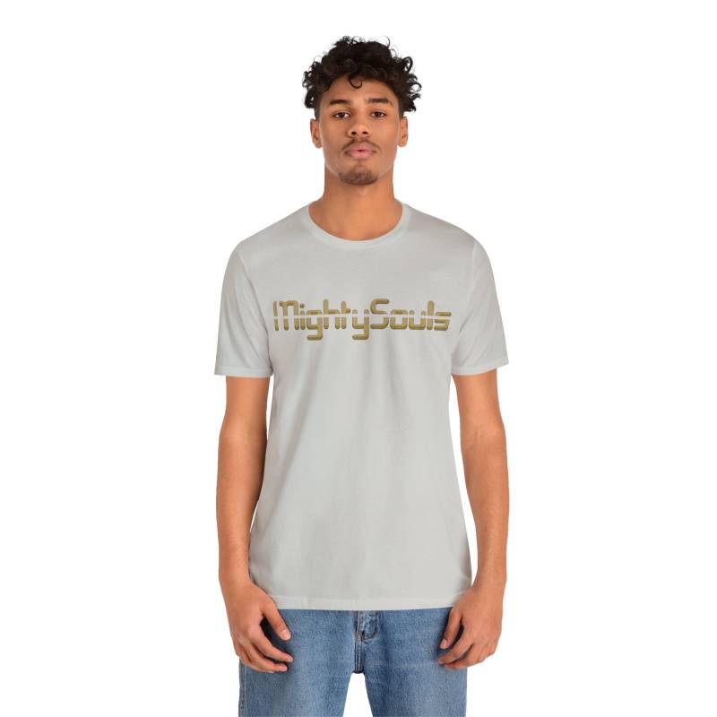Mightysouls T-Shirt - Unisex Sandfarbe in 5 Farben 6 Größen Reflect Positivity Durch Energetisierende Kleidung von MightySoulsStore
