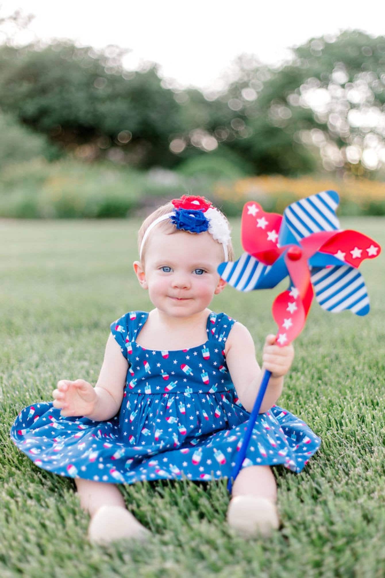 Rot, Weiß Und Blau Kleid, 4. Juli Eiscreme 4 von MightyTotsBoutique