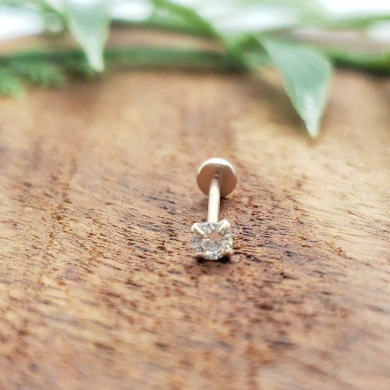 20G 8 Mm Oder 6 | Stiftlänge Rose Gold Mit Prong Cz Threadless | Back Push in Piercing/Fassung/Chirurgenstahl(Nickelfrei 20G 8 Mm Oder 6 | Stiftlänge Rose Gold Mit Prong Cz Threadless | Back Push in Piercing/Fassung/Chirurgenstahl(Nickelfrei von MignonRosefromBPSoem