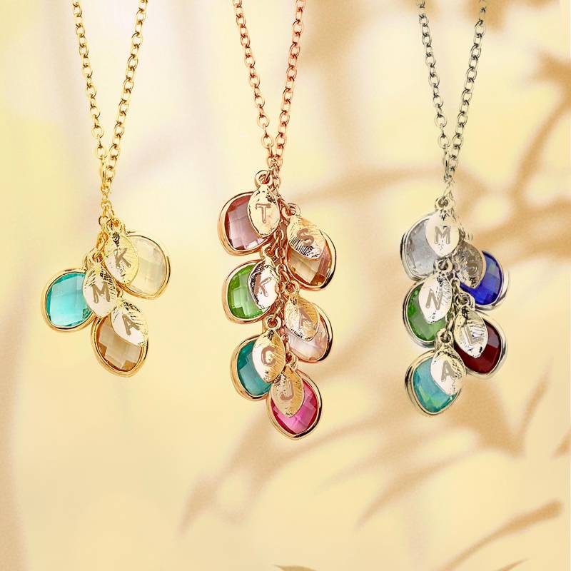 Benutzerdefinierte Birthstone Halskette Für Mama Push-Geschenk Neue Mutter Geschenk Einzigartiges Oma von MignonandMignon