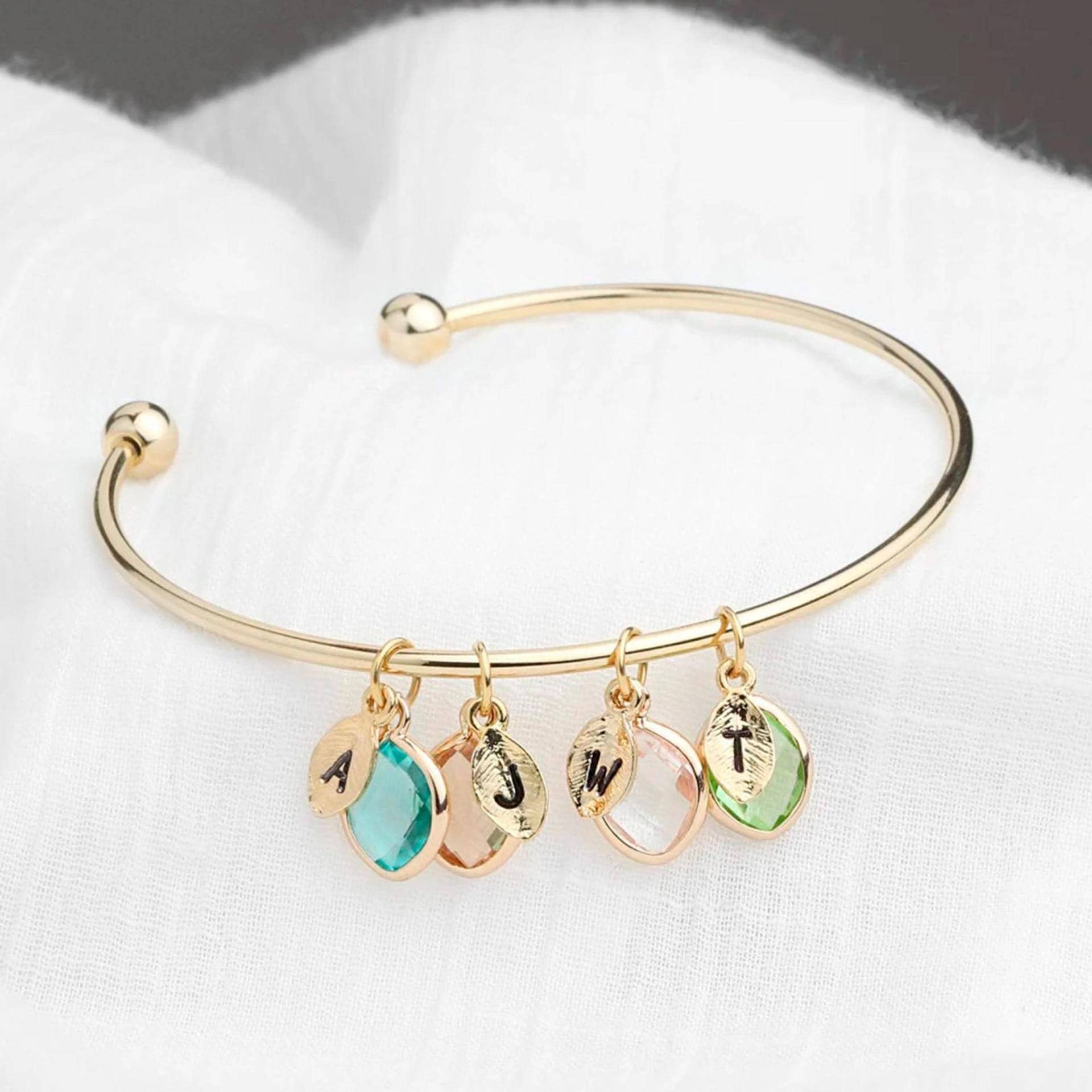 Geburtsstein Armband Für Ihre Mutter Personalisierte Birthstone Schmuck Oma Geschenk Familie Anfangsgeburtstag von MignonandMignon