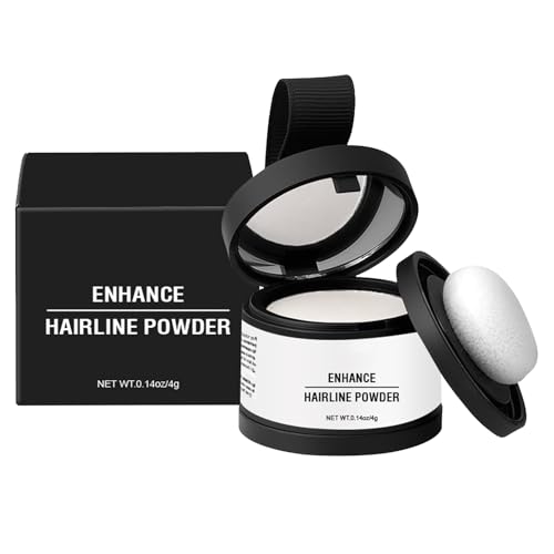 Mihauuke Haarpuder für Frauen, Wurzelpuder für Haare, Haartextur-Puder zur Wurzelabdeckung, inklusive Applikator, Langanhaltend deckender Haar-Shading-Tool-Concealer zum Ausbessern von grauem Haar von Mihauuke