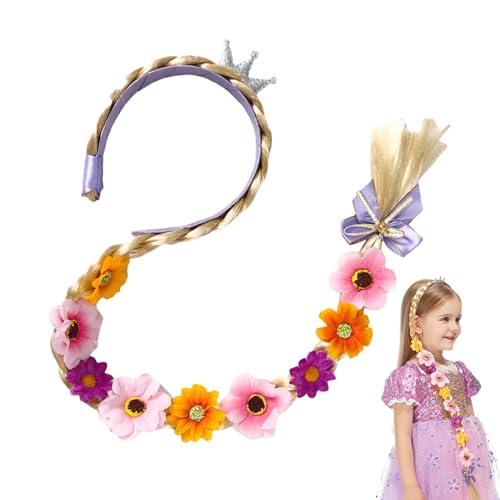 Mihauuke Kinderperücken Mädchen,Sichere Kleinkind Perücke Weich | Hautfreundliche Bunte Haarteile Für Styling Kinder Spielzeug Mädchen Cosplay Rollenspiel Kostüme von Mihauuke