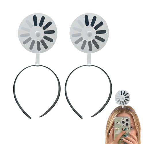 Mihauuke Lustige Haarbänder | Witzige Haarklammern Lade-Symbol Haarreifen | Haarschmuck Für Frauen Mädchen Männer Alltag Arbeit Make-up Partys Feiern Urlaub Konzerte Live Präsentationen von Mihauuke