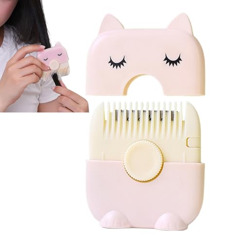 Mihauuke Rasierkamm - Kinder Pony Schneidewerkzeug | 2in1 Fransen Schneidewerkzeug Mit Spliss Entferner Für Kinder Und Erwachsene Zu Hause Und Unterwegs von Mihauuke