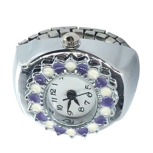 Mihauuke Ring Uhren für Frauen Finger, Ring Uhr,Frauen Männer Finger Ring Uhr - Innovative Schmuckuhr mit präziser Zeitmessung für Familienkollegen Geburtstag Weihnachten Muttertag Valentinstag von Mihauuke