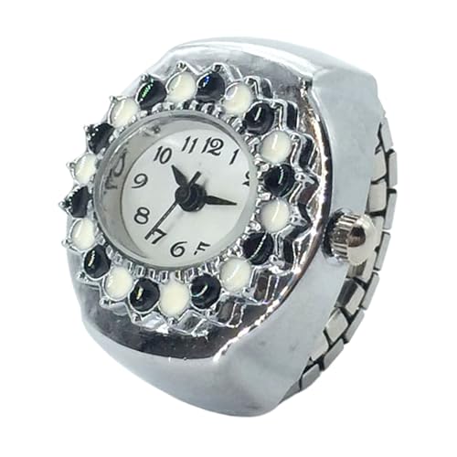 Mihauuke Ringwache, Uhr Ring - Frauen Männer Finger Ring Uhr | Innovative Schmuckuhr mit präziser Zeitmessung für Familienkollegen Geburtstag Weihnachten Muttertag Valentinstag von Mihauuke
