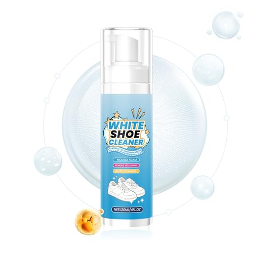 Mihauuke Weißer Sohlenreiniger | 120ml Textilschuh Reiniger - Reinigerstift für Tennis Sportschuhe Alltag - Für Damen Herren Erwachsene Alltagstragen von Mihauuke