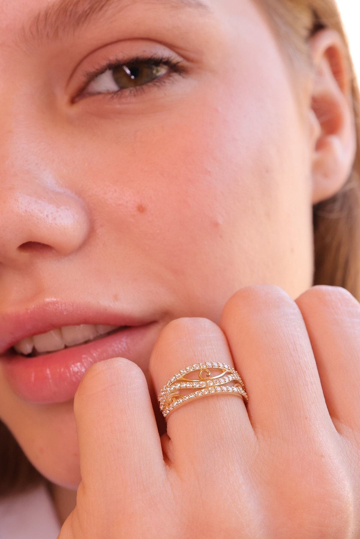 Mihenkler Jewelry 14K Gold Design Stein Ring Mihenkler Jewelry 14K Gold Design Stein Ring von MihenklerJewellery