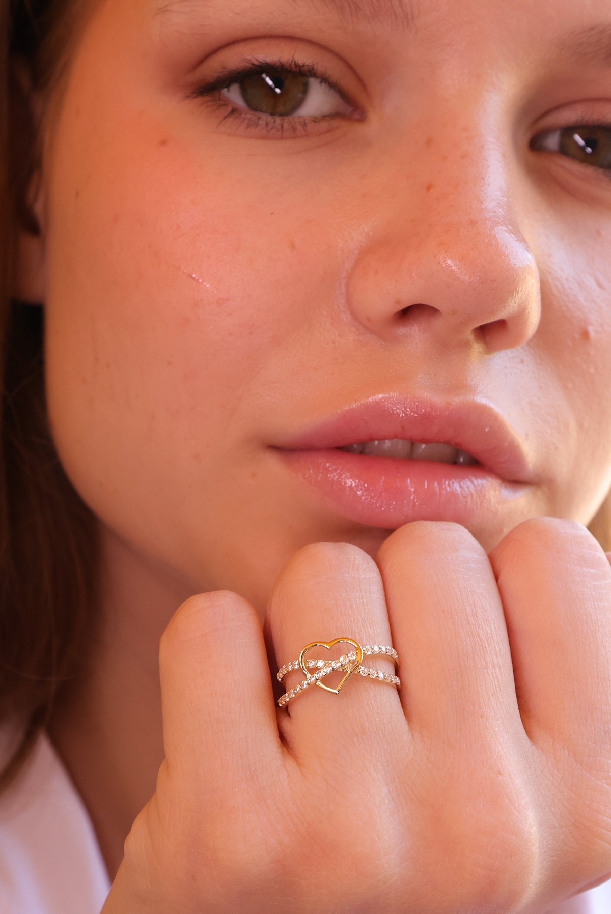 Mihenkler Jewelry 14K Gold Herz Ring von MihenklerJewellery