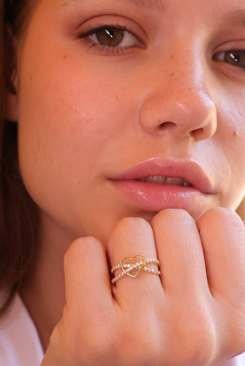 Mihenkler Jewelry 14K Gold Herz Ring von MihenklerJewellery